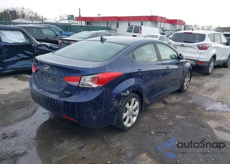2011 Hyundai Elantra Limited из США, поврежденный, VIN 5NPDH4AE3BH044141